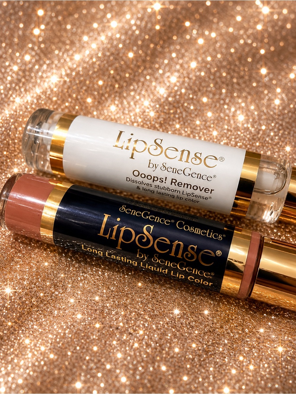 LipSense Long Lasting Liquid Lip Color In Bombshell & Ooops! Remover